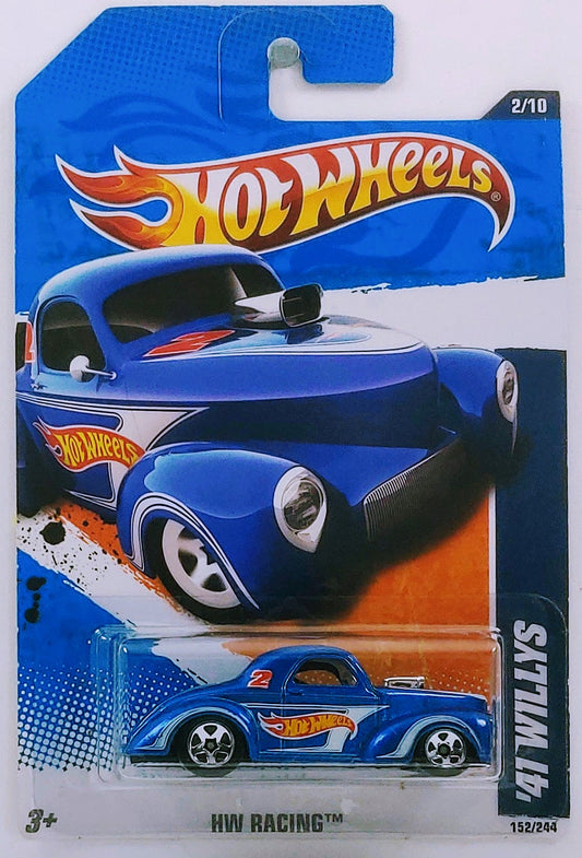 Hot Wheels 2011 - Collector # 152/244 - HW Racing 2/10 - '41 Willys - Blue - IC
