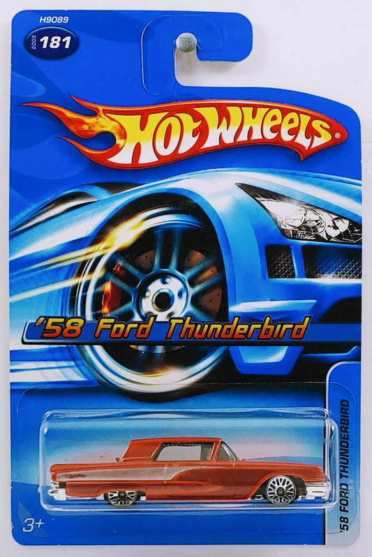 Hot Wheels 2005 - Collector # 181/183 - '58 Ford Thunderbird - Metallic Red - USA