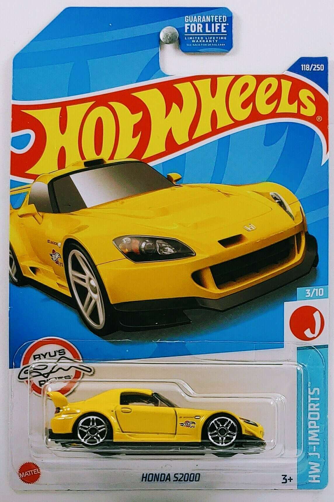 Hot Wheels 2022 - Collector # 118/250 - HW J-Imports 3/100 - Honda S200 - Yellow
