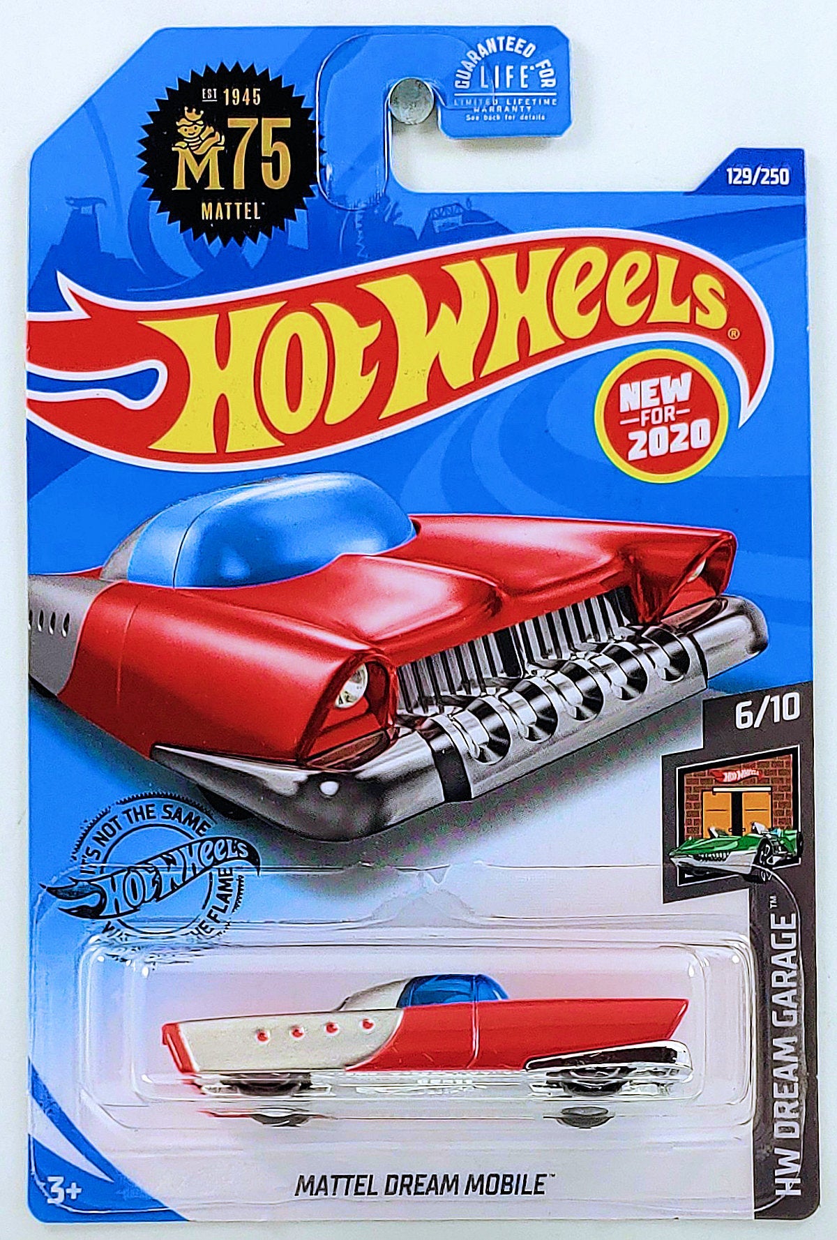 Hot Wheels 2020 - Collector # 129/250 - HW Dream Garage 6/10 - New Models - Mattel Dream Mobile - Red