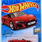 Hot Wheels 2020 - Collector # 175/250 - Factory Fresh 1/10 - New Models - 2019 Audi R8 Spyder - Red - International Long Card
