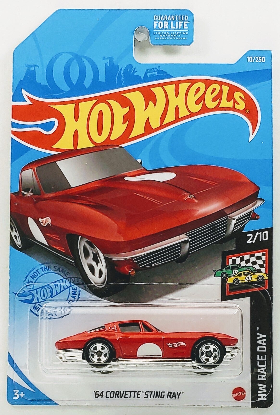 Hot Wheels 2021 - Collector # 010/250 - HW Race Day 2/10 - '64 Corvette Sting Ray - Red