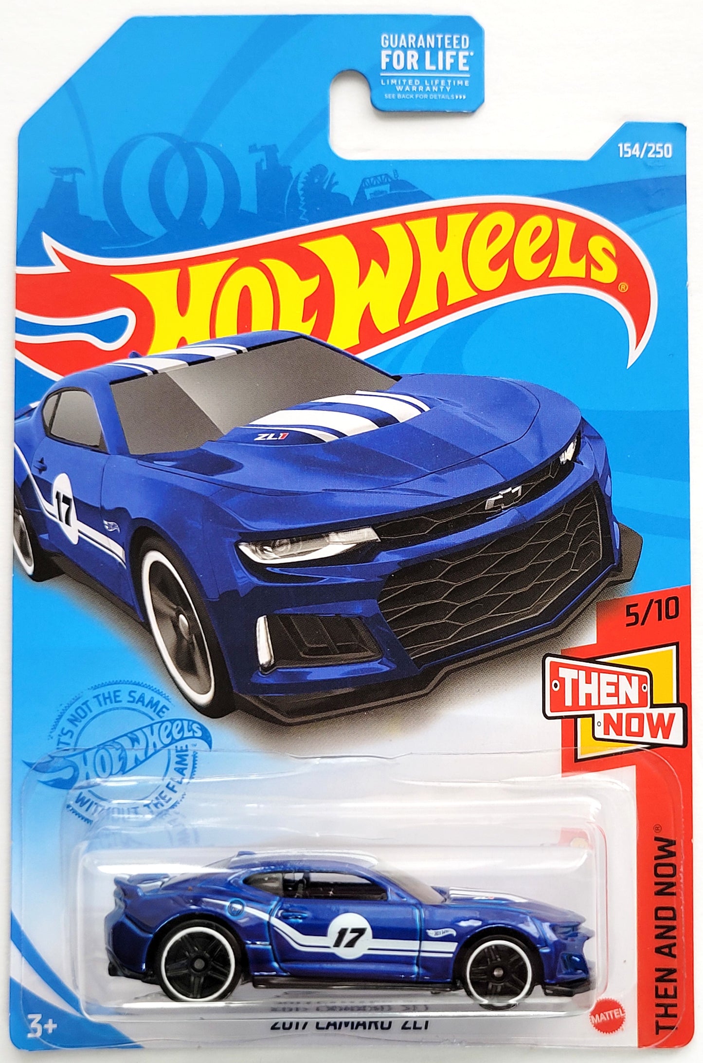 Hot Wheels 2021 - Collector # 154/250 - Then And Now 5/10 - 2017 Camaro ZL1 - Blue - USA