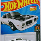 Hot Wheels 2022 - Collector # 001/250 - HW Dream Garage 1/5 - New Models - 1970 Pontiac Firebird - White - USA Card / Legends Tour Winner