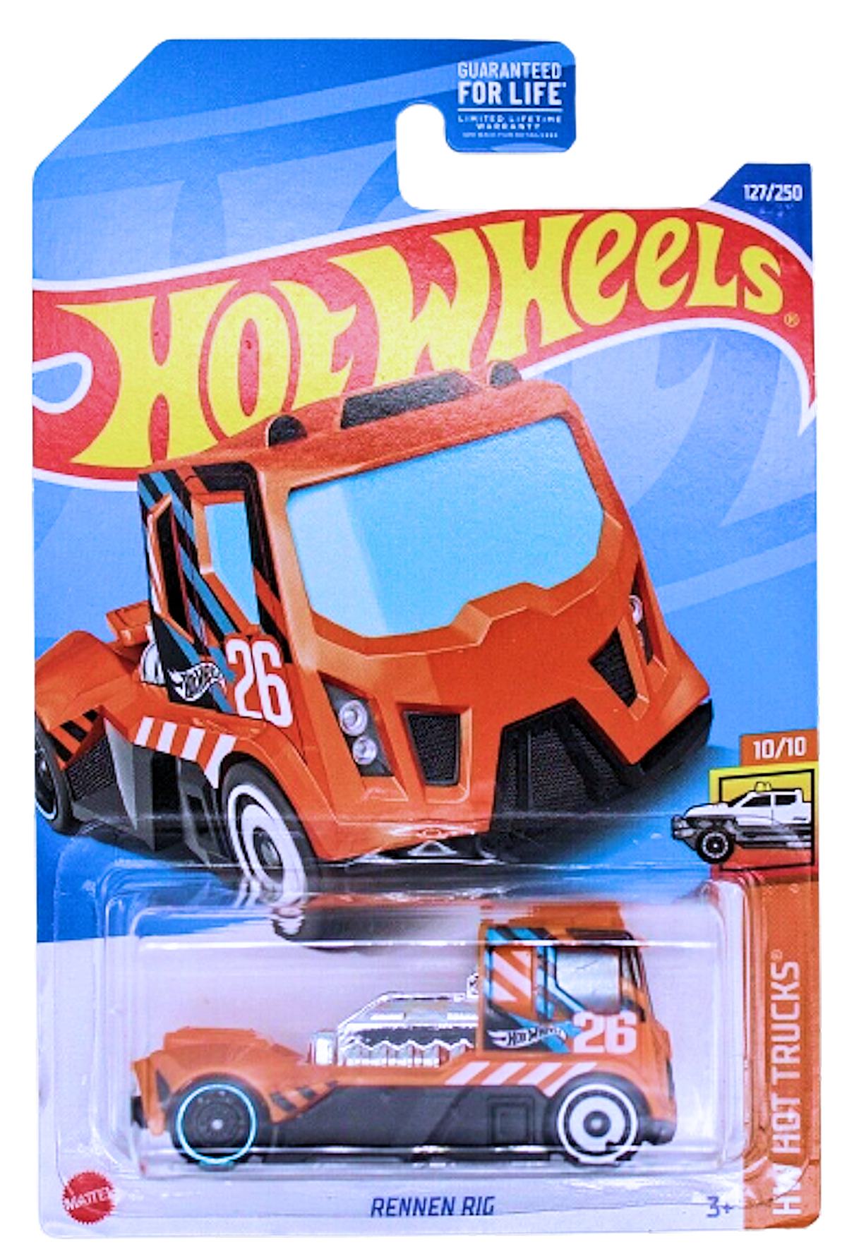 Hot Wheels 2022 - Collector # 127/250 - HW Hot Trucks 10/10 - Rennen Rig - Orange