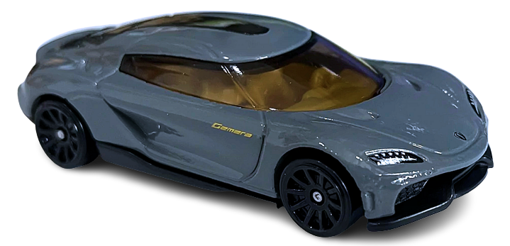 Hot Wheels 2022 - Collector # 138/250 - HW Turbo 8/10 - New Model - Koenigsegg Gemera - Gray