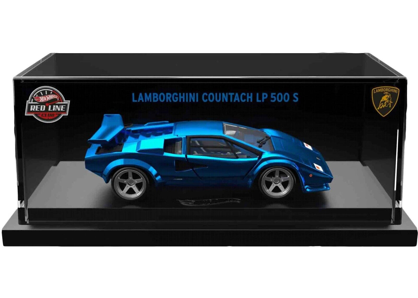 Hot Wheels 2022 - RLC Exclusive / sELECTIONs - ’82 Lamborghini Countach LP500 S - Spectraflame Blue - Metal/Metal & Real Riders - Boxed with Acrylic Display Case