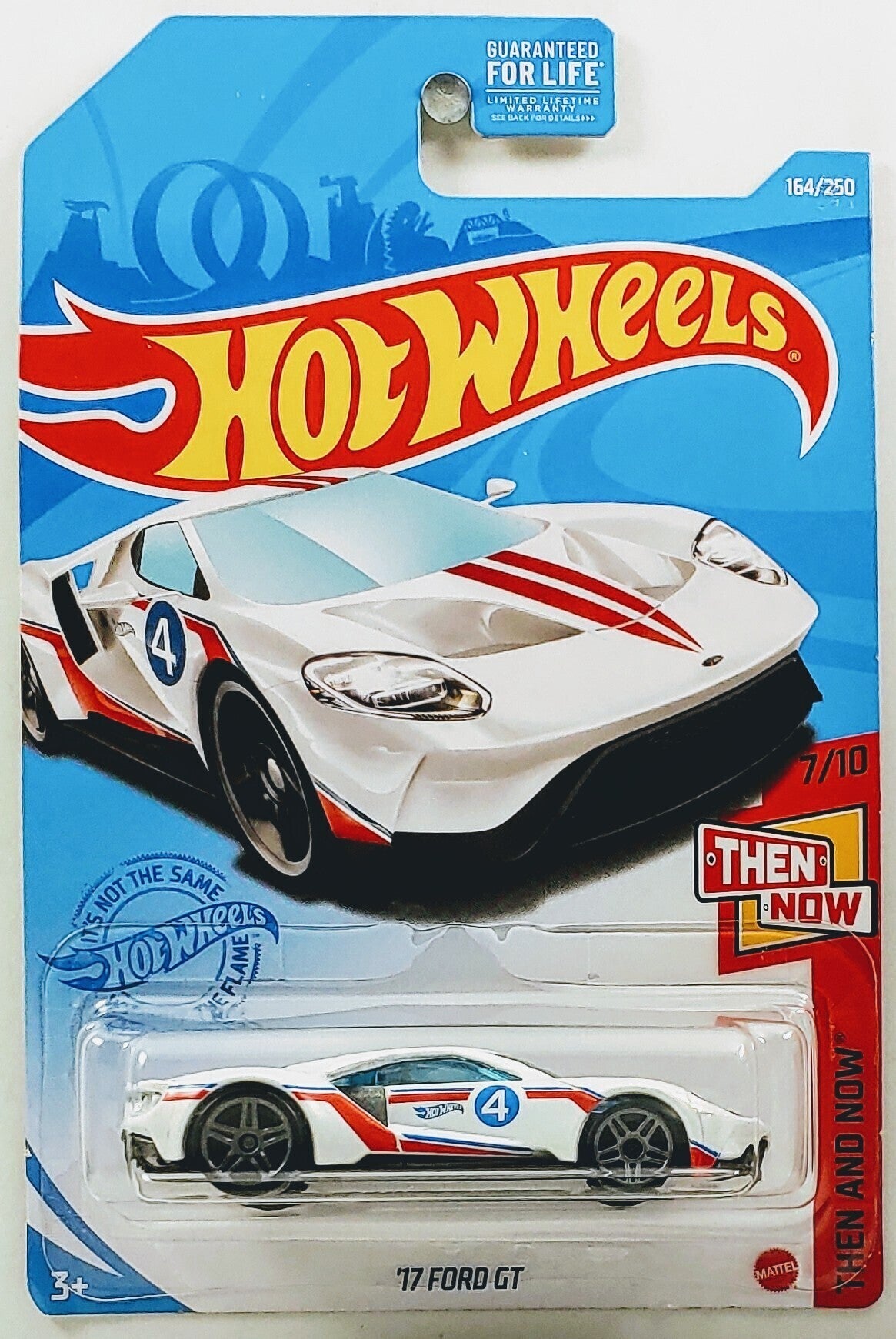 Hot Wheels 2021 - Collector # 164/250 - Then and Now 7/10 - '17 Ford GT - White