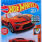 Hot Wheels 2018 - Collector # 050/365 - Muscle Mania 8/10 - 2018 Camaro SS (Hot Wheels Special Edition) - Metallic Orange - USA 50th Card with Factory Sticker