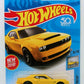 Hot Wheels 2018 - Collector # 319/365 - Factory Fresh 8/10 - New Models - '18 Dodge Challenger SRT Demon - Yellow - USA 50th Card