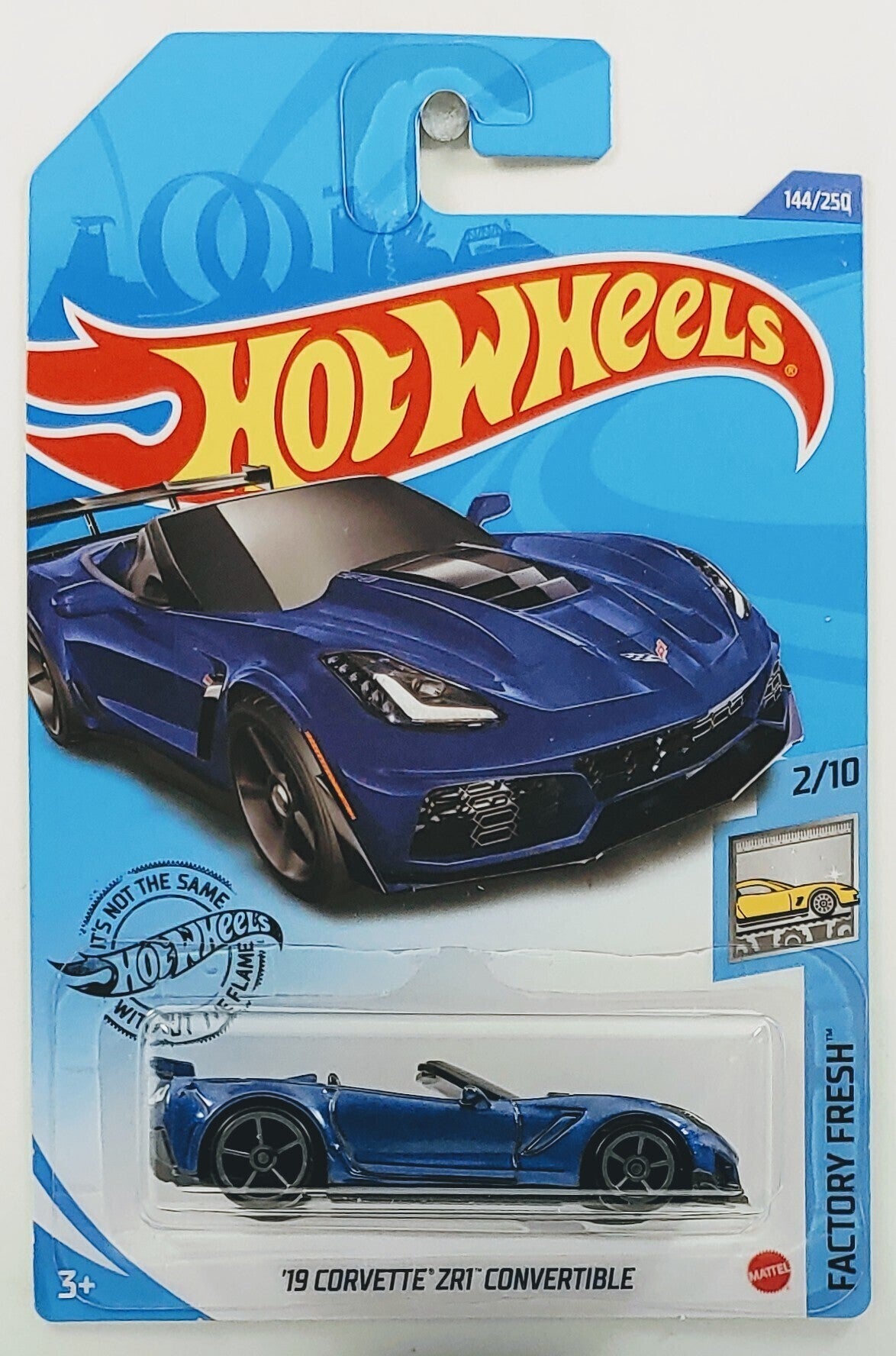 Hot Wheels 2020 - Collector # 144/250 - Factory Fresh 2/10 - '19 Corvette ZR1 Convertible - Blue - IC