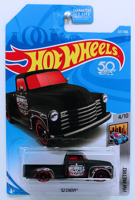 Hot Wheels 2018 - Collector # 327/365 - HW Metro 4/10 - '52 Chevy (Pickup Truck) - Matte Black