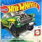 Hot Wheels 2021 - Collector # 121/250 - Mattel Games 4/5 - '55 Chevy Bel Air Gasser - Green / Guster - IC