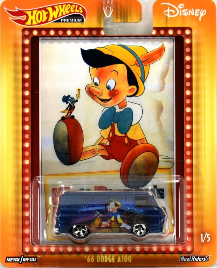 Hot Wheels 2019 - Pop Culture / Disney # 1/5 - '66 Dodge A100 - Blue / Pinocchio