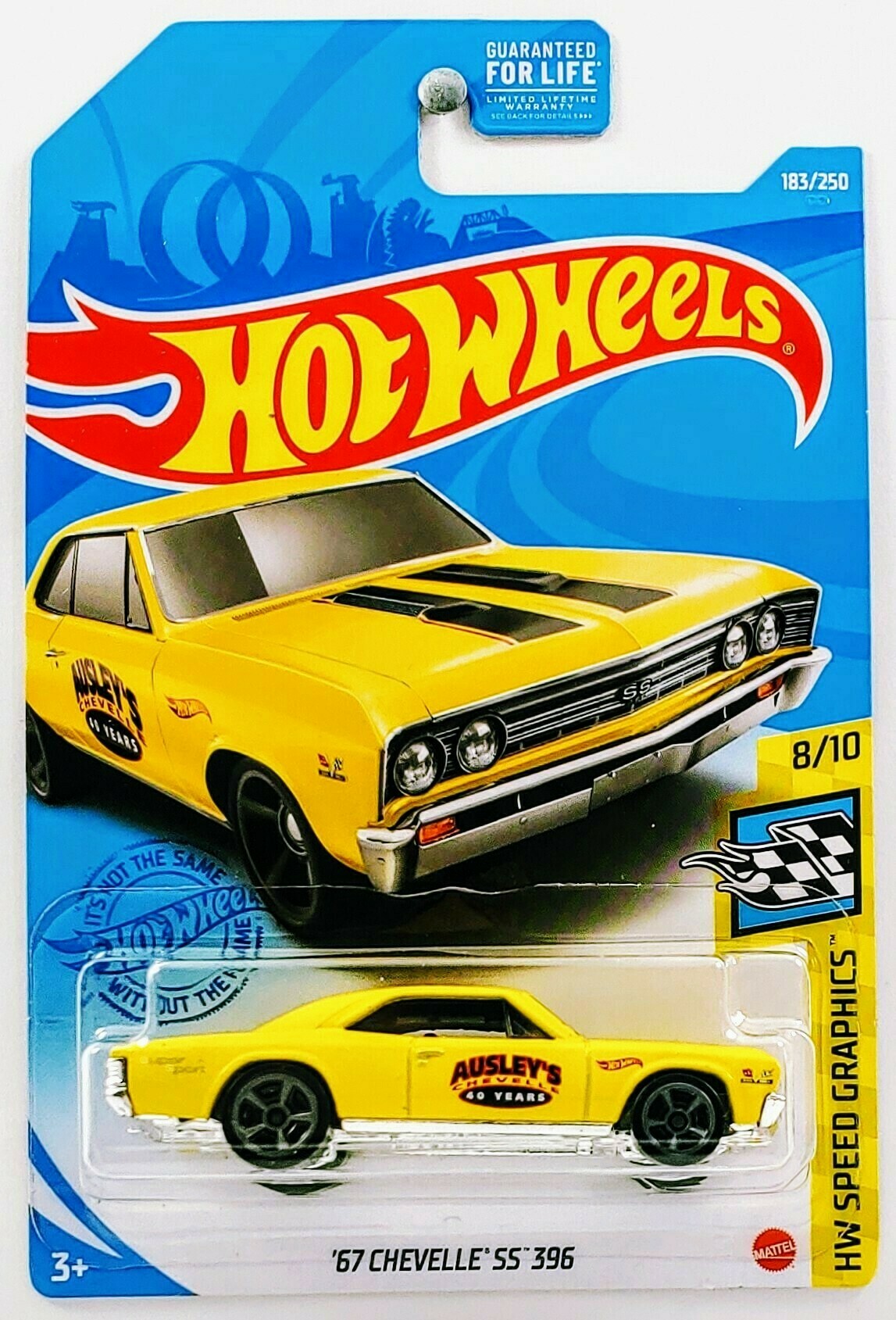 Hot Wheels 2021 - Collector # 183/250 - HW Speed Graphics 8/10 - '67 Chevelle SS 396 - Yellow