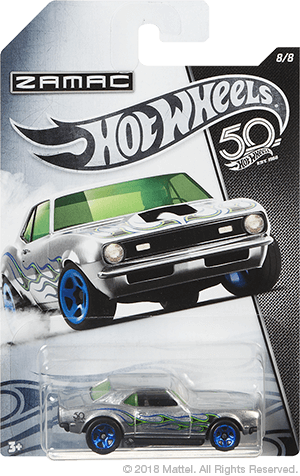 Hot Wheels 2018 - '50th Anniversary' ZAMAC Series 8/8 - '68 COPO Camaro - Walmart Exclusive