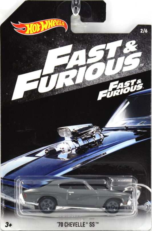 Hot Wheels 2018 - Fast & Furious 2/6 - Fast & Furious - '70 Chevelle SS - Gray - Walmart Exclusive
