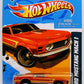 Hot Wheels 2012 - Collector # 118/247 - Muscle Mania - Ford 8/10 - '70 Ford Mustang MACH I - Red - ERROR: The Chassis is misaligned.