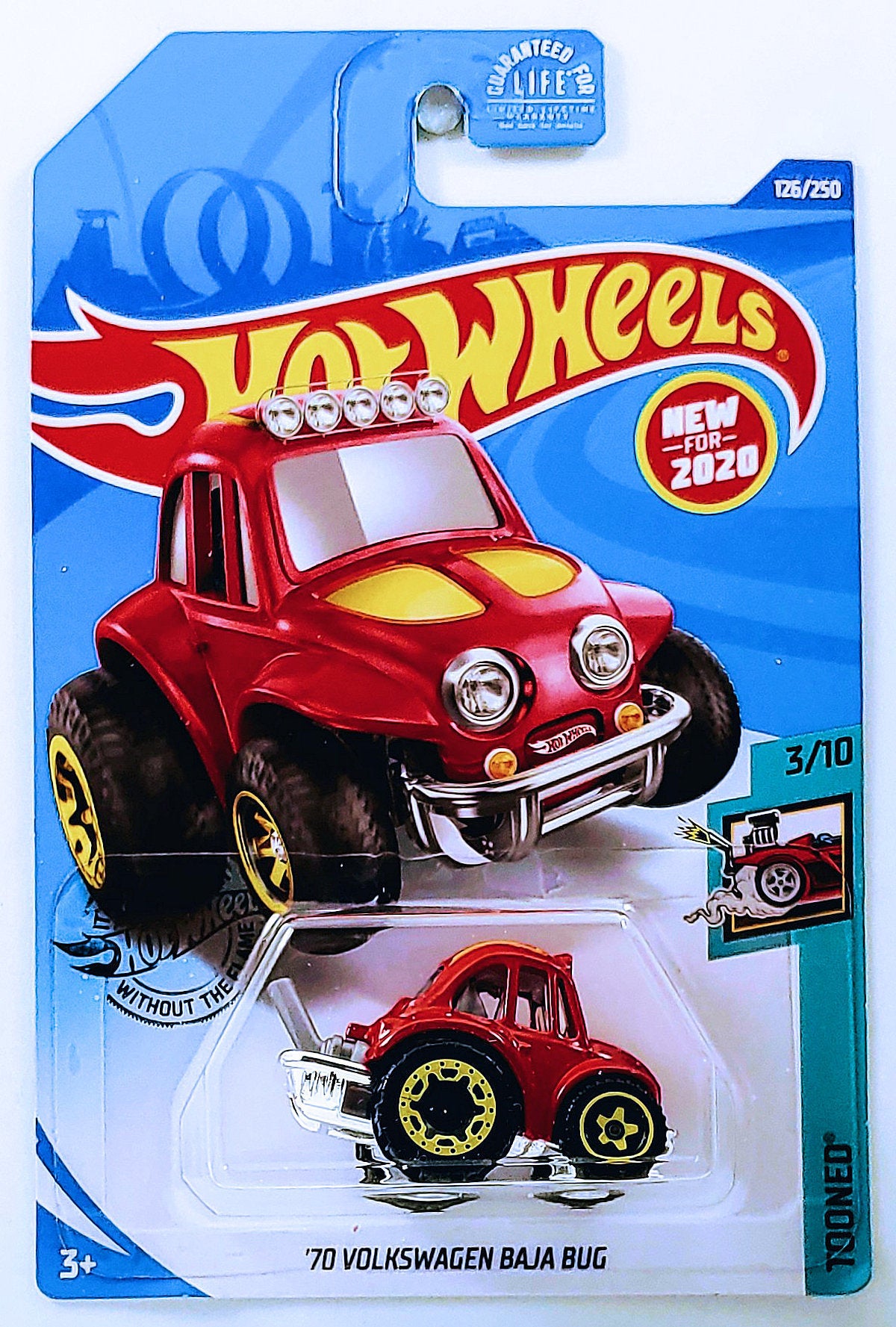 Hot Wheels 2020 - Collector # 126/250 - Tooned 3/10 - New Models - '70 Volkswagen Baja Bug - Red