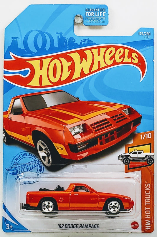 Hot Wheels 2021 - Collector # 175/250 - HW Hot Trucks 1/10 - '82 Dodge Rampage - Red - USA