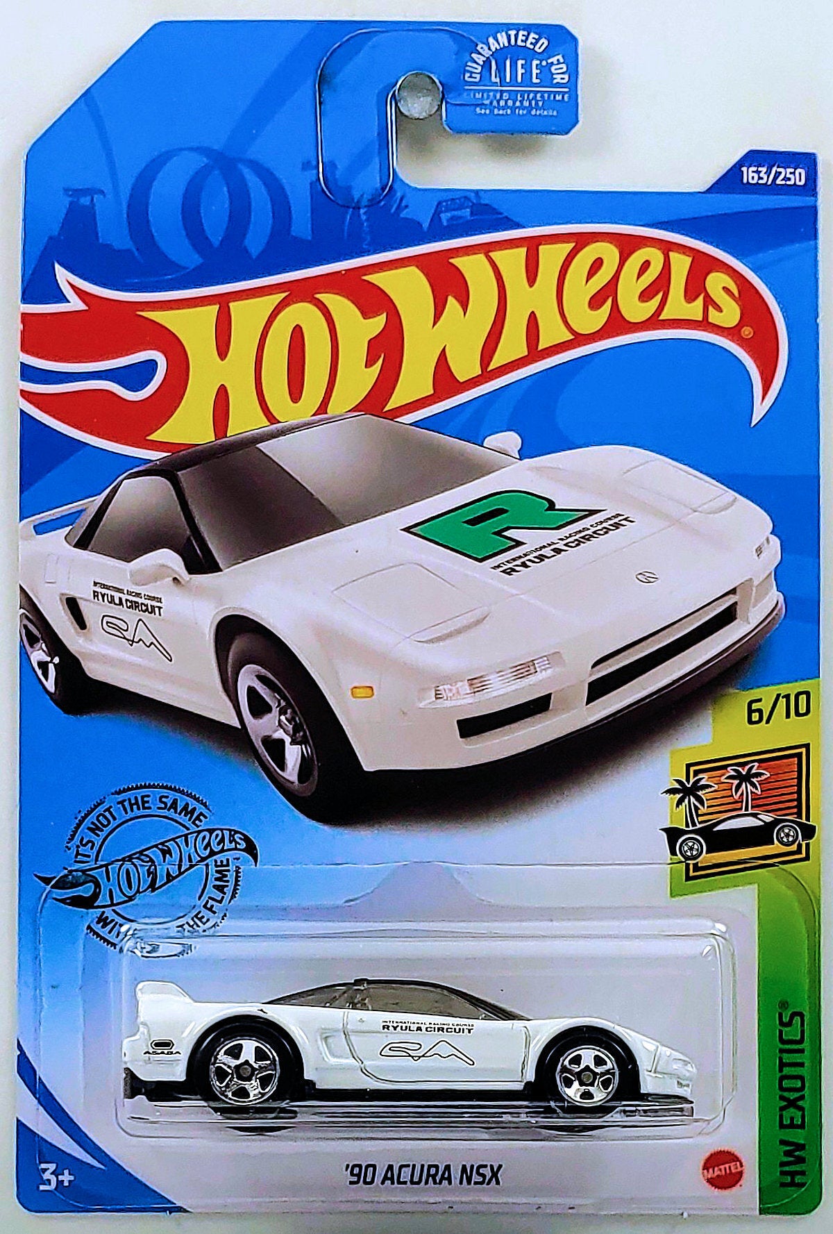 Hot Wheels 2020 - Collector # 163/250 - HW Exotics 6/10 - '90 Acura NSX - White - Kroger's Exclusive