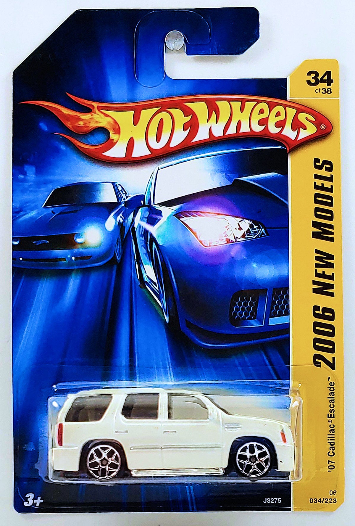 Hot Wheels 2006 - Collector # 034/223 - New Models 34/38 - '07 Cadillac Escalade - White - Y5 Wheels - USA '07