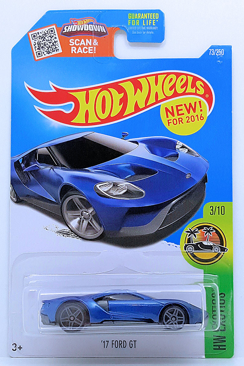 Hot Wheels 2016 - Collector # 073/250 - HW Exotics 3/10 - New Models - '17 Ford GT - Blue