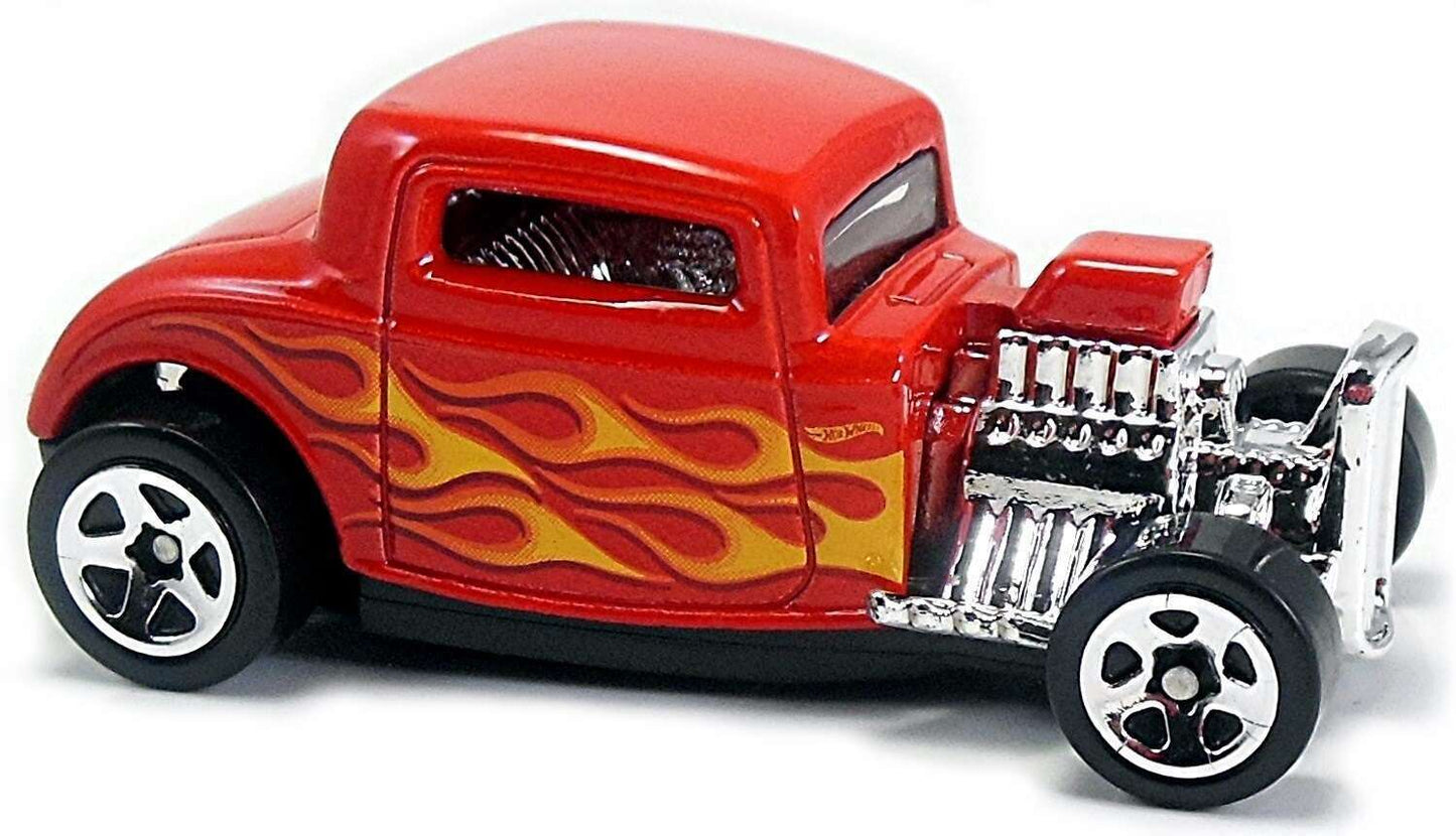 Hot Wheels 2017 - Collector # 146/365 - HW Flames 6/10 - '32 Ford - Red - Month