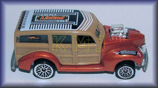 Hot Wheels 2000 - Collector # 193/250 - '40s Woodie - Dark Orange Metallic / 'HotWheels.com' - USA