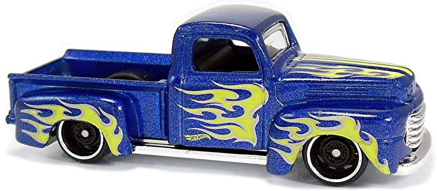 Hot Wheels 2018 - Collector # 266/365 - HW Flames 4/10 - '49 Ford F1 - Blue - IC