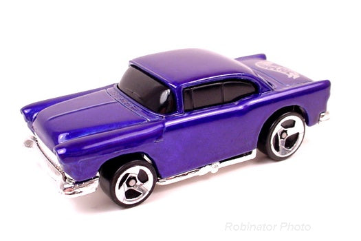 Hot Wheels 1997 - Collector # 575 - Blue Streak Series 3/4 - '55 Chevy - Dark Blue