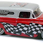 Hot Wheels 2013 - 13th Annual Collectors Nationals 2/4 - '55 Chevy Panel - Silver over Red - Metal/Metal & Real Riders - Limited to 2,000