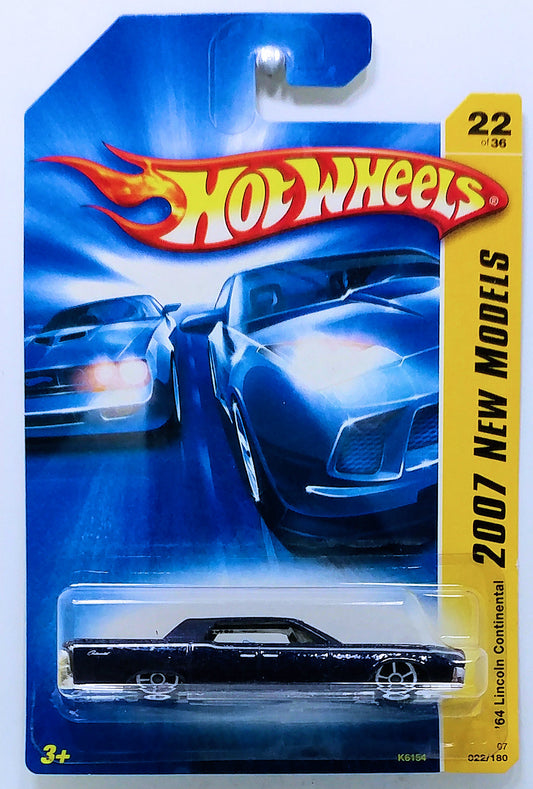 Hot Wheels 2007 - Collector # 022/180 - New Models 22/36 - '64 Lincoln Continental - Dark Blue - USA