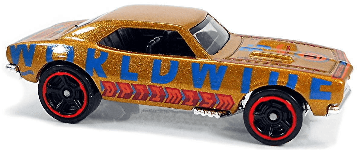 Hot Wheels 2021 - Collector # 110/250 - HW Dream Garage 4/5 - '67 Camaro - Gold / Worldwide Optimism - USA