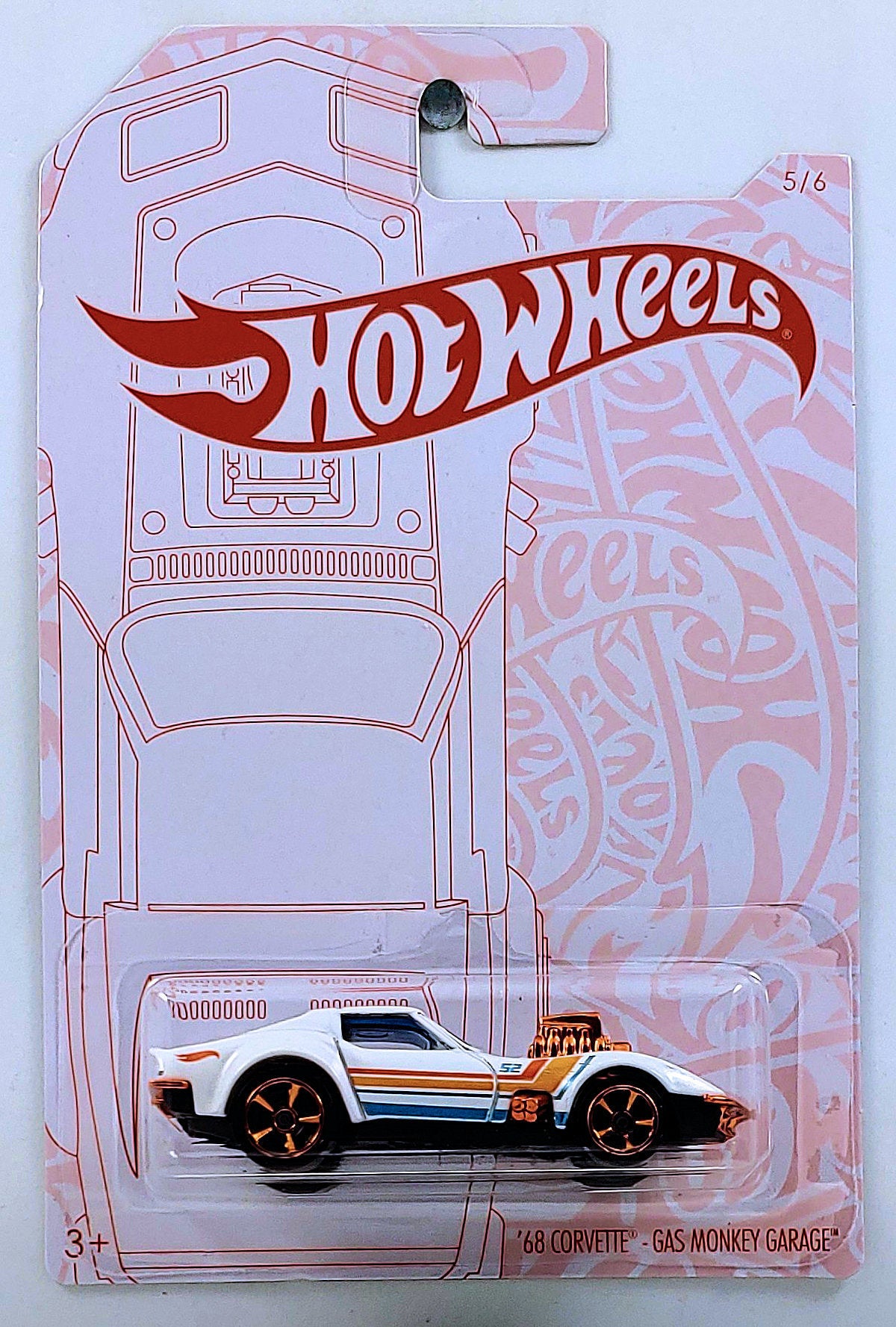 Hot Wheels 2020 - Pearl & Chrome 5/6 - '68 Corvette - Gas Monkey Garage