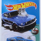 Hot Wheels 2017 - Collector # 124/365 - Tooned 4/10 - '68 Mustang - Blue - USA