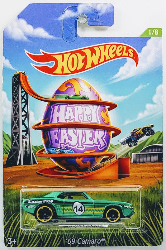 Hot Wheels 2014 - Happy Easter 1/8 - '69 Camaro - Green - Walmart Exclusive