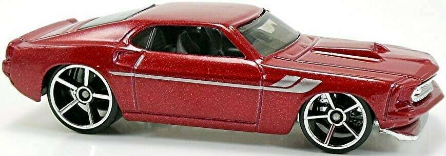 Hot Wheels 2007 - Collector # 004/180 - New Models 4/36 - '69 Ford Mustang - Red - OH5SP - USA