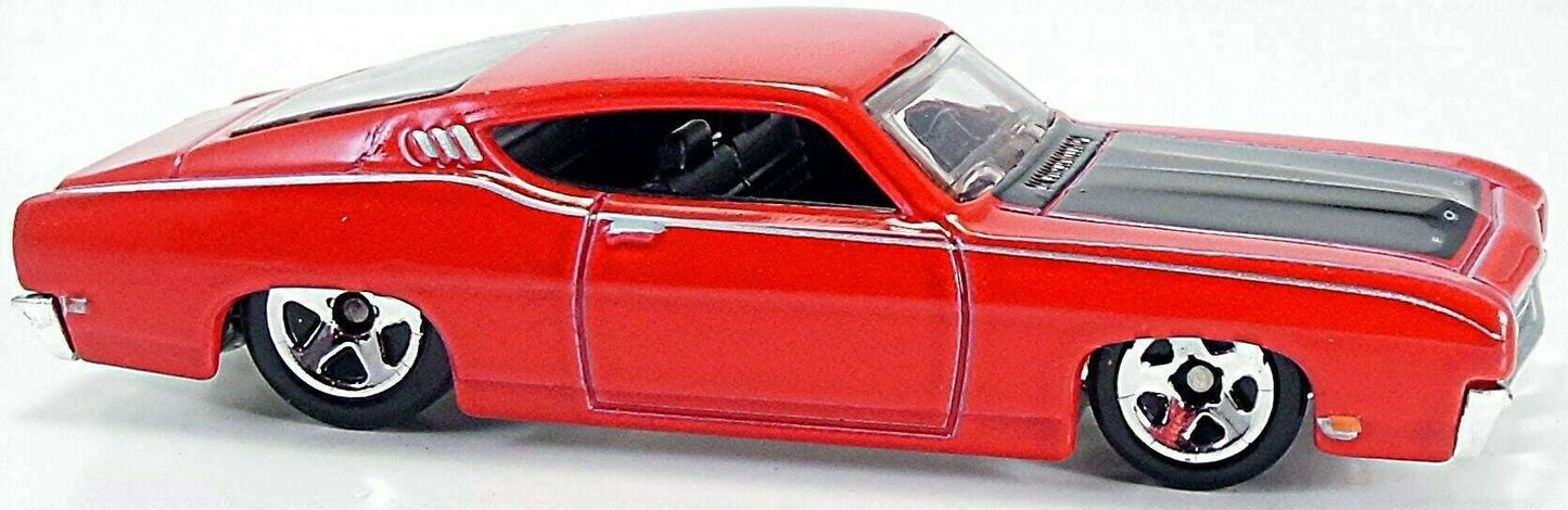 Hot Wheels 2008 - Collector # 019/172 - First Editions 19/40 - '69 Ford Torino Talladega - Red - IC