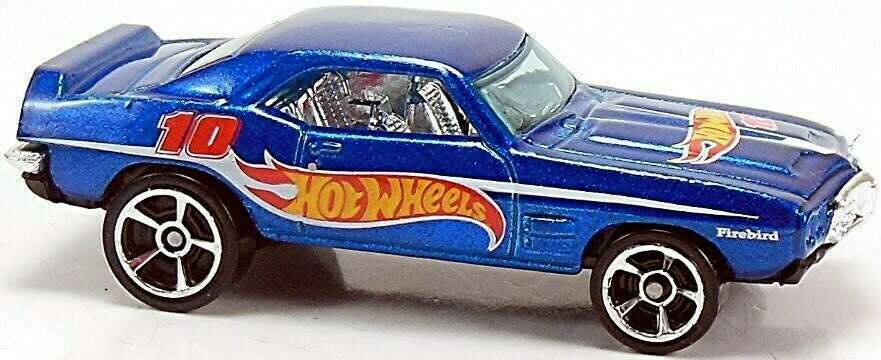 Hot Wheels 2011 - Collector # 157/244 - HW Racing 7/10 - '69 Pontiac Firebird T/A - Blue - USA