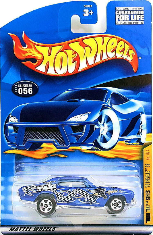 Hot Wheels 2001 - Collector # 056/240 - Turbo Taxi Series 4/4 - '70 Chevelle SS - Blue - USA