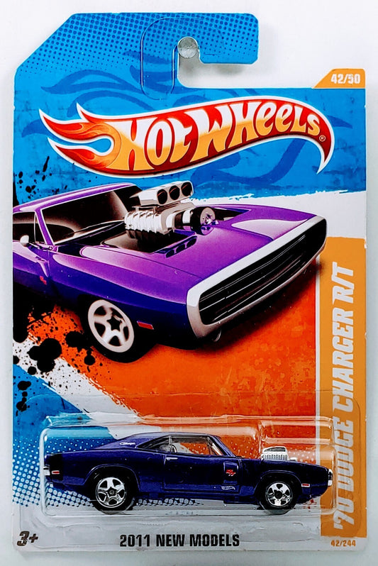 Hot Wheels 2011 - Collector # 042/244 - New Models 042/050 - '70 Dodge Charger R/T - Purple - USA