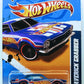 Hot Wheels 2012 - Collector # 179/247 - HW Racing 9/10 - '71 Maverick Grabber - Blue - MC5 Wheels - USA