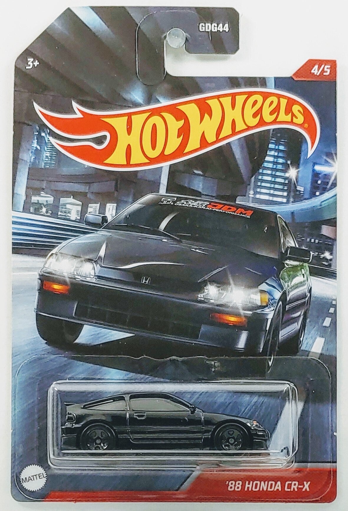 Hot Wheels 2021 - Street Racers 4/5 - '88 Honda CR-X - Black - Walmart Exclusive