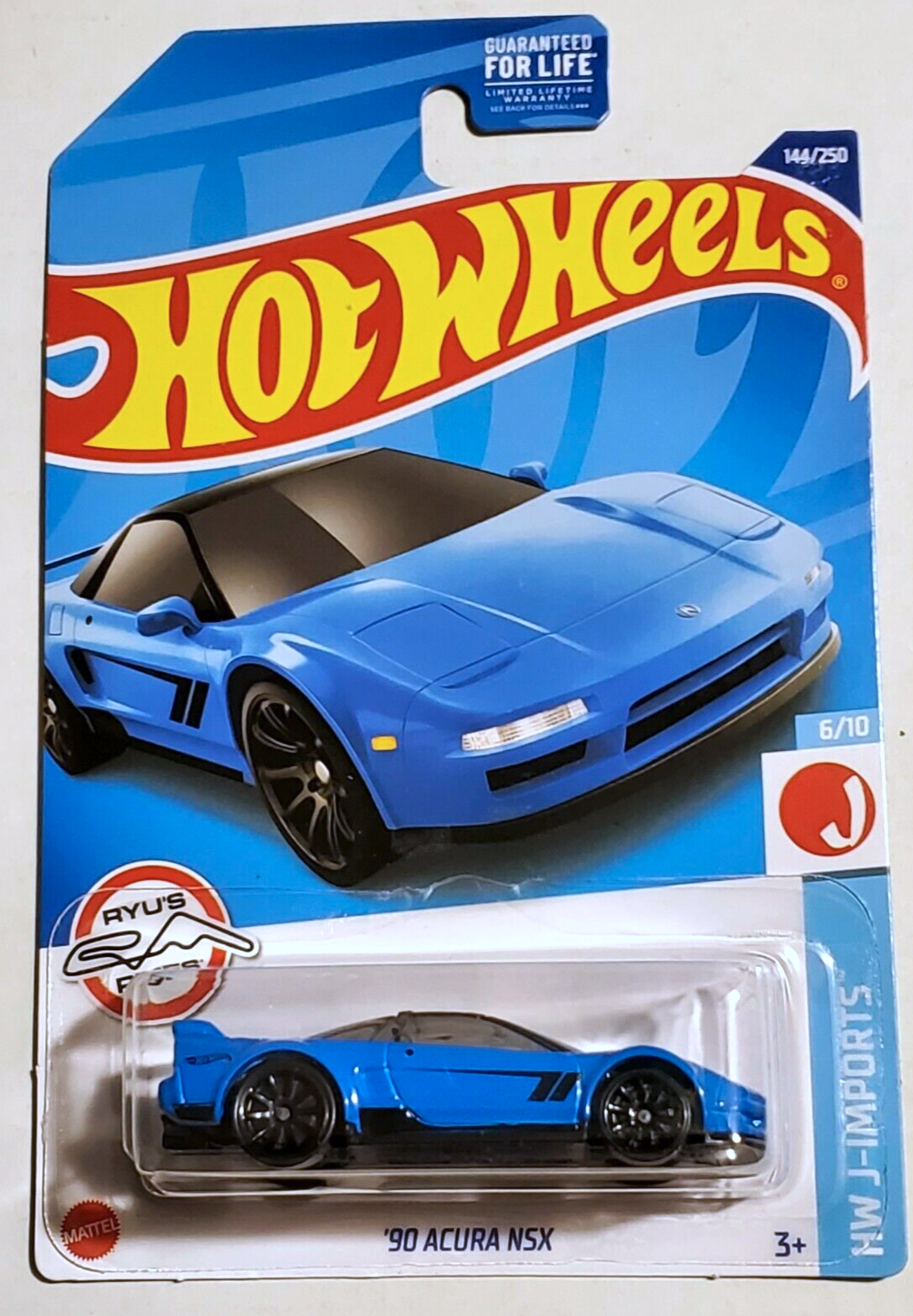 Hot Wheels 2022 - Collector # 144/250 - HW J-Imports 6/10 - '90 Acura NSX - Blue