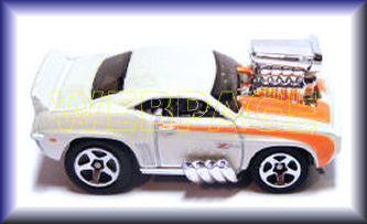 Hot Wheels 2004 - Collector # 071/212 - First Editions 71/100 - 'Tooned Camaro Z28 1969 - White - KMart Exclusive - USA