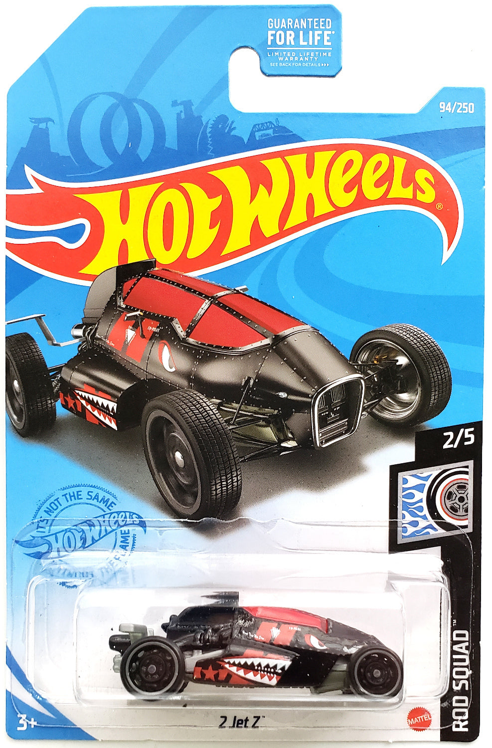Hot Wheels 2021 - Collector # 094/250 - Rod Squad 2/5 - 2 Jet Z - Black