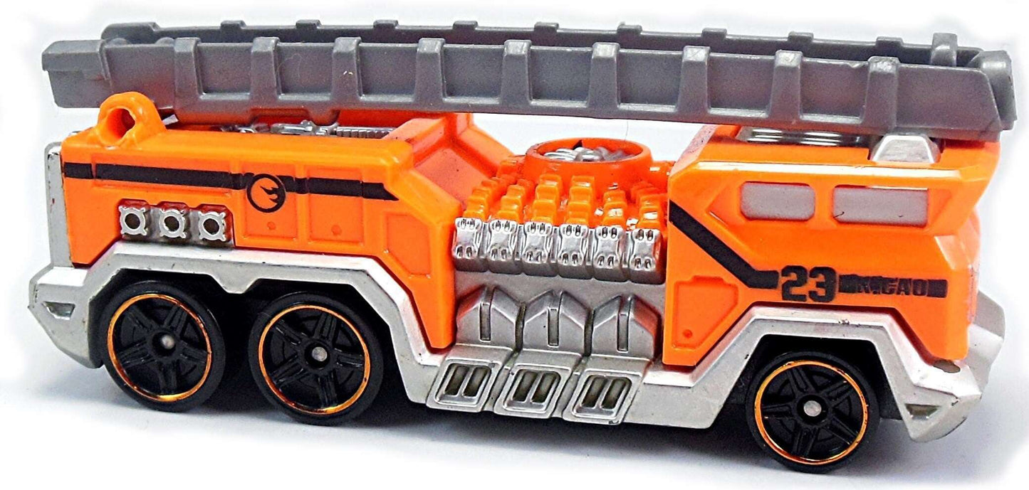 Hot Wheels 2009 - Collector # 006/190 - New Models 06/42 - 5 Alarm (Fire Truck) - Bright Orange - USA