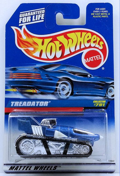 Hot Wheels 1998 - Collector # 791 - Treadator - Blue - USA