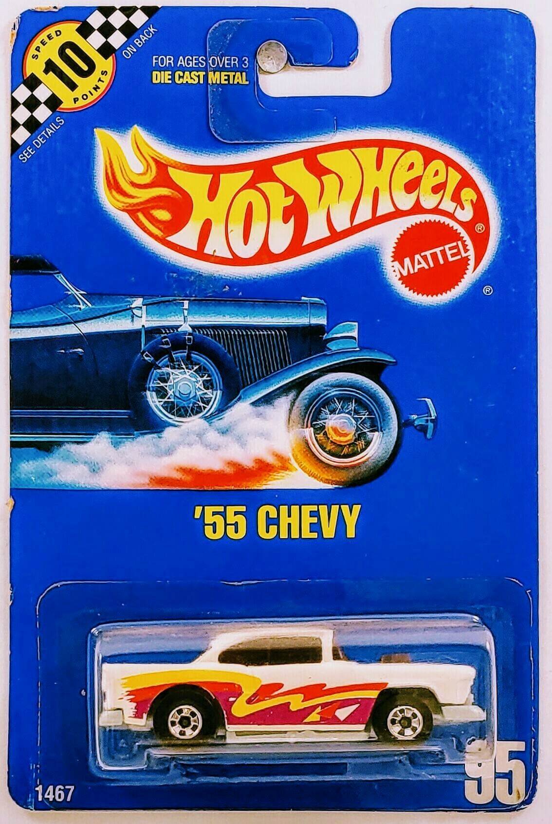 Hot Wheels 1990 - Collector # 95 - '55 Chevy - White